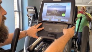 How to get into settings Precor internet connected machines