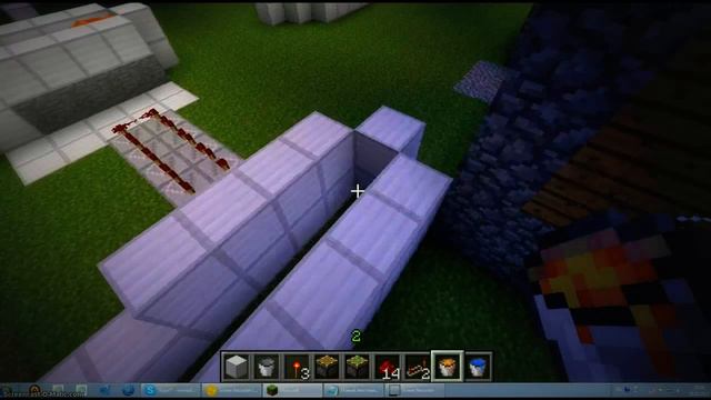 Как сделать генератор булыжника в игре Minecraft 1.3.2 смотреть онлайн