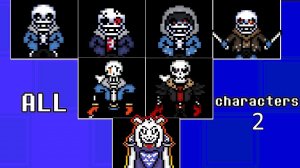 All characters in bonetale 2
