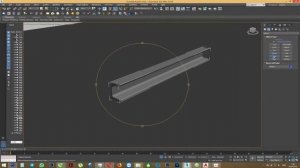 Процесс работы над швеллером 3dsmax