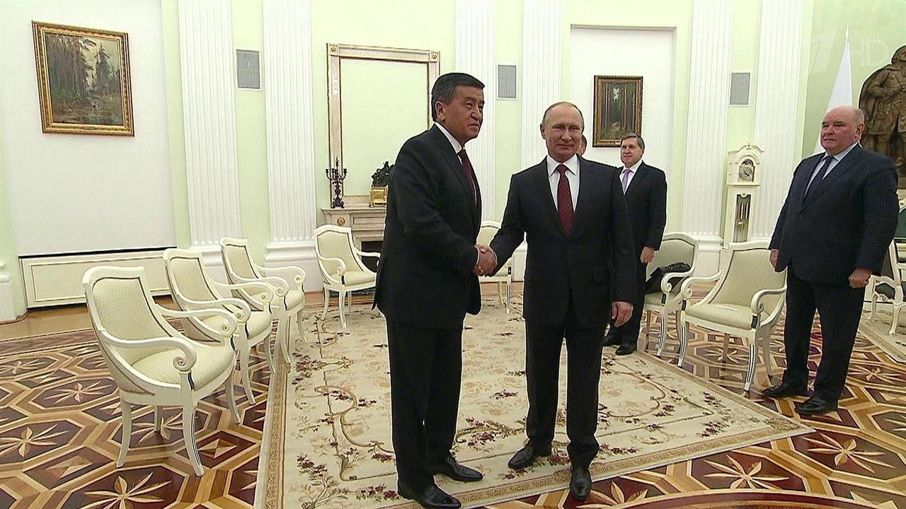 Владимир Путин встретился с президентом Киргизии Сооронбаем Жээнбековым