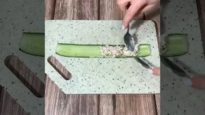 Роллы из огурца с начинкой