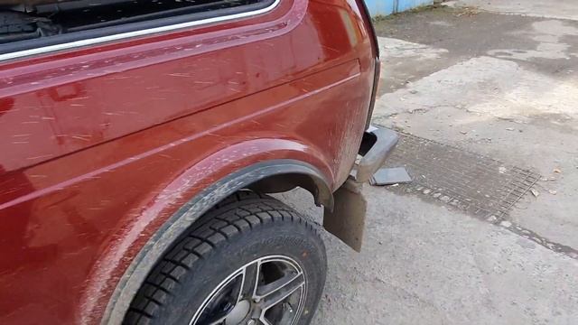 Лада4Х4. Установка дополнительных брызговиков.