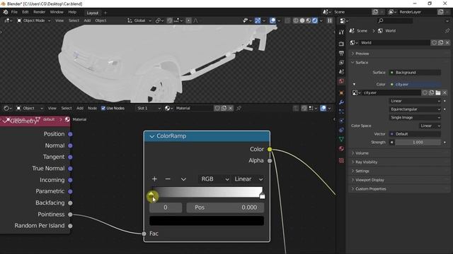 Geometry Node Pointiness in Blender