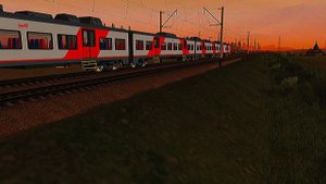TRAINZ С РЕАЛЬНЫМИ ЗВУКАМИ | Электропоезд ЭС1 "Ласточка" Ростов-на-Дону–Анапа
