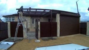 Как прирастить навес к навесу (4 из 4)