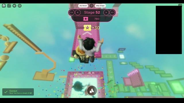 Roblox | Math Difficulty Chart Obby 1-80 [Walkthrough]