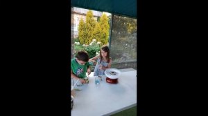 DIY Разноцветная сладкая вата у себя дома/ Аппарат для приготовления сахарной ваты Attivio GCM-520