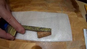 ЛУТ vs ПРОЦАРАПЫВАНИЕ КРАСКИ на "сатине" + травление / Сравнение переносов узора на сатин клинка