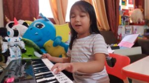 EJAY'S VERY OWN SONGS FOR MOMMY AND DADDY- 5 year old Ejay composes  song with her Yamaha PSS A50