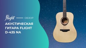 Обзор акустической гитары FLIGHT D-435 NA