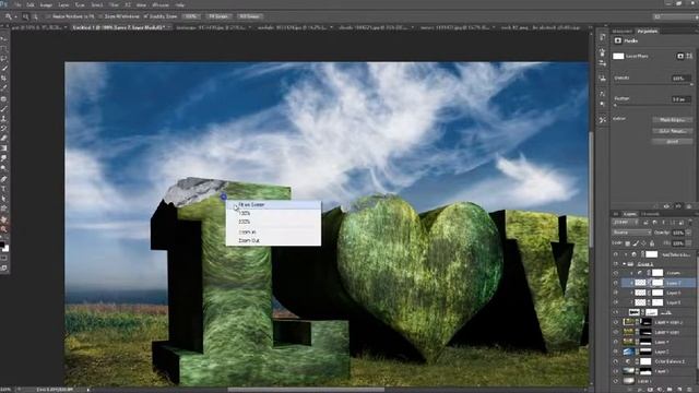 Photoshop CS6 3D Text Tutorial LOVE CS6 3D смотреть онлайн