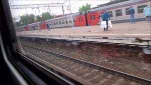 строительство мцд3 часть 16 (из окон электропоездов ЭД4М).