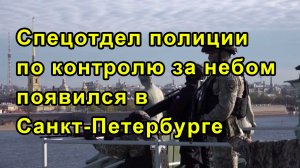 Спецотдел полиции по контролю за небом появился в Санкт-Петербурге