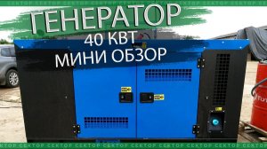 Купили генератор ТСС АД-40С-Т400-1РКМ16, небольшой обзор.