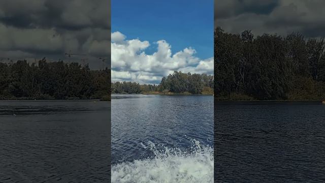 Москва, погожий день. Прогулка сегодня по городу. Самокат, катер. 1