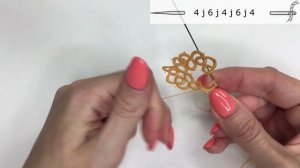 Needle tatting. Lace bracelet/choker / Фриволите иглой. Кружевной браслет/чокер