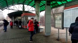 Москва 1727 ж/д платформа Электрозаводская (будущая станция МЦД D3) зима день