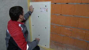 АкустикГипс Basic Бэйсик 40мм - Аналог Зипс Монтаж панелей Бескаркасная Шумоизоляция стен в квартир