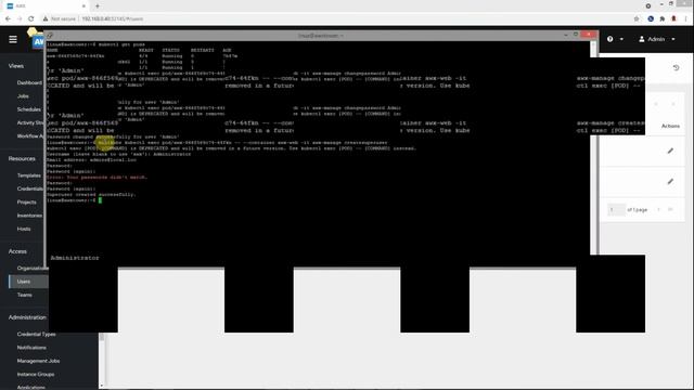 How to reset admin password or create new superuser in AWX Ansible Tower смотреть онлайн
