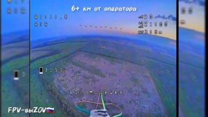 Удар FPV-дроном по позиции ВСУ в районе Артёмовска