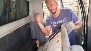 How am I going to fold down my Hilux backseat?