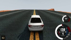 BeamNG Drive Прыжок через каньон Смерти на автомобиле (Volvo S60) Мод патруль!