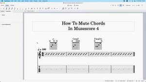 How To Mute Chord Symbols In Musescore 4