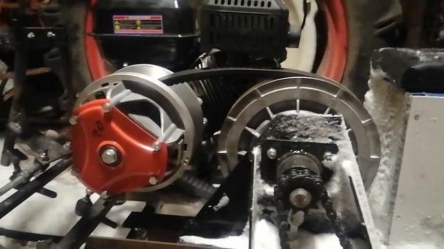 Самодельный миниснегоход с вариатором сафари. смотреть онлайн