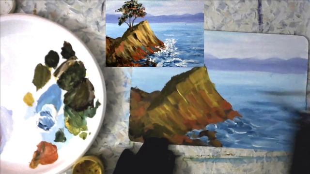 Художники от слова ХОРОШО! Скала. Гуашь. Rock. Gouache. смотреть онлайн