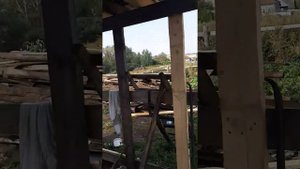 Навес из цементноазбестовых труб часть 1