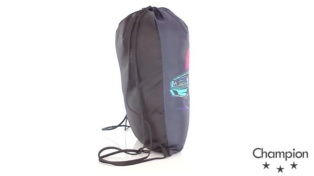 Рюкзак-мешок с рисунком ретро автомобиль (00156-M, 00156-L) | Обзор 360° | Швейная фабрика Champion смотреть онлайн