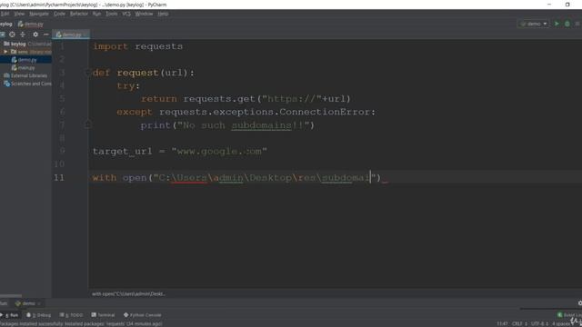 Crawl all subdomains of main site with python | Web Crawler with Python | HackVenom