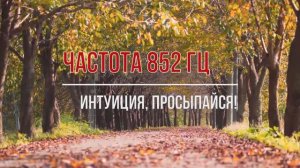 ЧАСТОТА 852. ПРОБУДИ ИНТУИЦИЮ!
