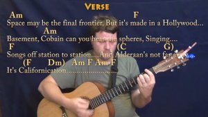 Californication (RHCP) Guitar Lesson Chord Chart with Chords/Lyrics