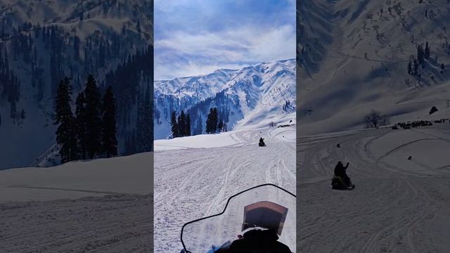 No Filter required...what a beauty is gulmarg?? #snow #kashmir #mountains #peace #jetski #happy