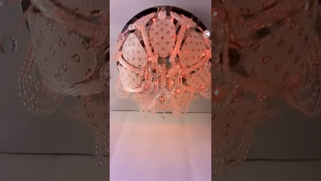 Люстра со светодиодной подсветкой торт диаметр 40 см (Melody 7143/400+LED+RGB)