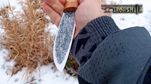 Якутский нож ТАЕЖНИК ковка ручная 9хс
