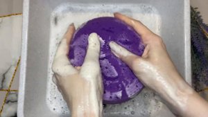 ASMR 💜🤎🖤 Lavender, Tar, Black | АСМР 💜🤎🖤 Мыление Дегтярного, Чёрного, Лавандового мыла