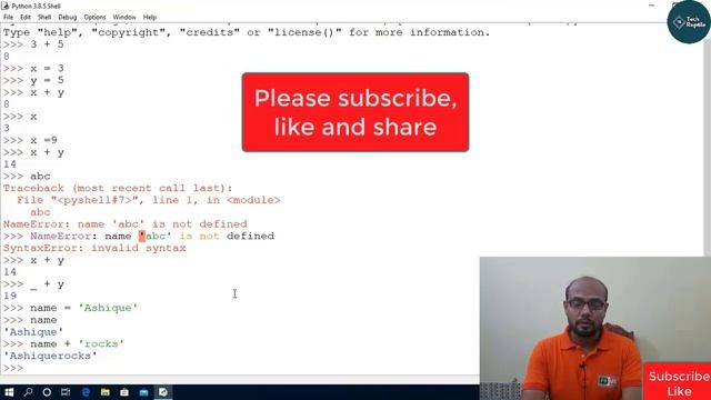 #7 Python Tutorial for Beginners | Variables in Python | #variablesinpython