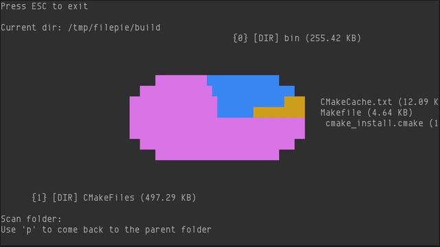 filepie, baking a pie with file/directory sizes смотреть онлайн