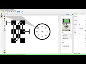 Занятие №5 по TRIK Studio. Кегельринг с датчиком цвета