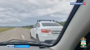 Погоня со стрельбой за пьяным водителем в Башкирии попала на видео
