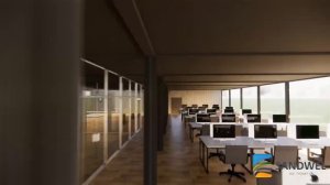 Проект модульного офисаӏӏ Офисное помещение ӏӏ Сандвел модуль