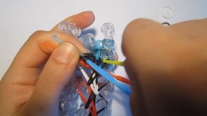 плетение браслета из резинок~ИНЬ-ЯНЬ | Rainbow Loom Bracelet