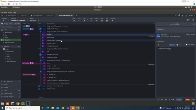 My work on gitkraken and pycharm смотреть онлайн