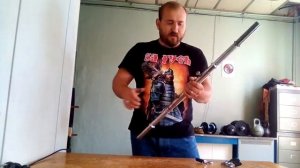 Как сделать из грифоф для гантель  разборный гриф для штанги