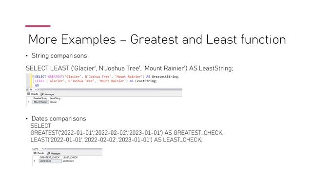 SQL Server 2022 – GREATEST and LEAST function #sqlserver #sqlserver2022 #mssqlserver