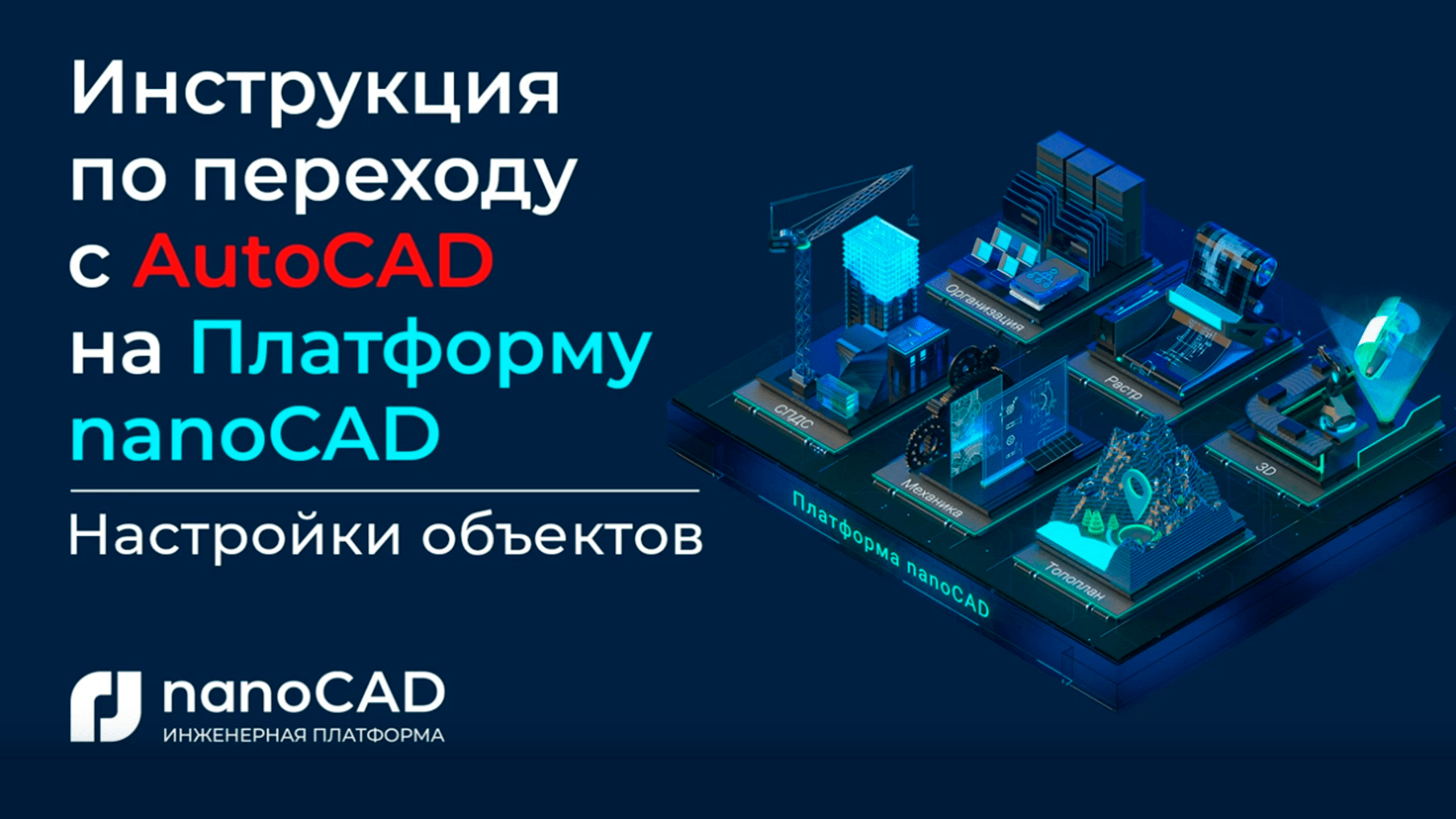 Инструкция по переходу с AutoCAD на nanoCAD | Настройки объектов | Переход с автокад на нанокад