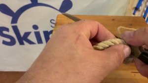 Как наложить марку и бензель на конец троса